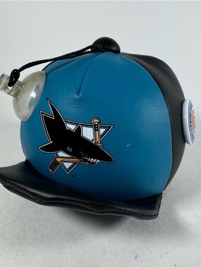 Good Stuff Vintage Plush 1996 NHL San Jose Sharks Hockey Hat Window Cling 4.5"